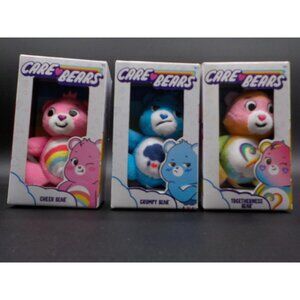 2023 Care Bears Micro Mini 3" Plush SET of 3 Grumpy, Cheer & Togetherness NIP